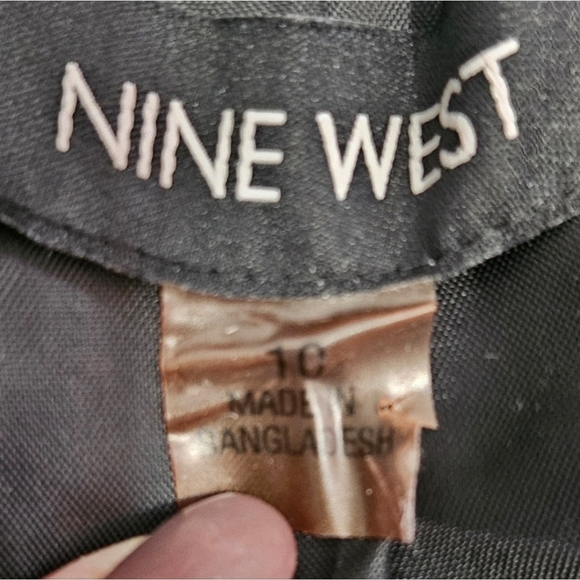 Nine West Black Two-Button Tailored Blazer Jacket 10 - Picture 5 of 7